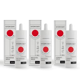 Kiyomi Skin Serum Routine Set – Feuchtigkeit & Glow mit 5-ALA, Bakuchiol, Vitamin C & Niacinamide