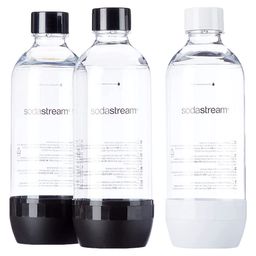 SodaStream PET Flaschen SET Standard 3x 1L weiss/schwarz