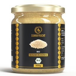 SUNNAFRUCHT® Premium BIO Blütenhonig mit geröstetem Bio-Sesam