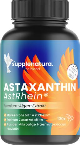 supplenatura® - Astaxanthin 8mg  - Haematococcus pluvialis - Astaxanthin Kapseln AstRhein®