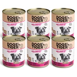 Dogs’n Tiger Adult Premium Hundefutter, Abendbrot, Nassfutter, Getreidefrei, Lamm & Pastinake