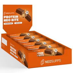 Neosupps NeoBite Proteinriegel, Knuspriger Schoko Snack, Waffelschicht