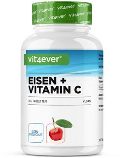 vit4ever Eisen + Vitamin C - Eisenbisglycinat
