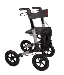 Gelände Outdoor Reise Rollator AT51036 luftbereift MINIPACKMAß superleicht 3fach faltbar