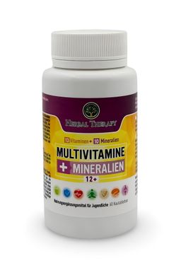 13 Multivitamine + 10 Mineralien für Jugendliche ab 12 Jahren, 60 Tabletten