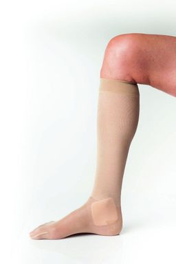 SIGVARIS ULCER X 4er-Pack Knie-Unterziehstrümpfe mit Baumwolle zur Fixierung von Wundauflagen