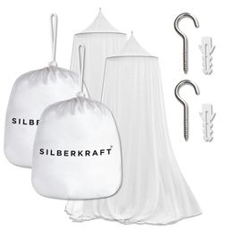 SILBERKRAFT Moskitonetz mit Haken