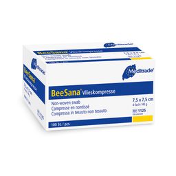 Beese Medical unsterile Vliesstoffkompressen 4- lagig100 Stück 10 x 10 cm