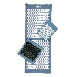 Vital Akupressur DELUXE-Set XL blau, Matte, Kissen, Fußmatte SOFT & Tasche