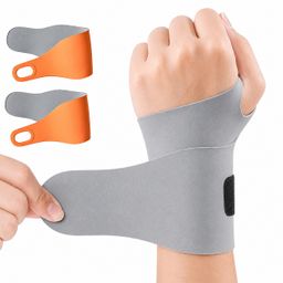 COOL-i 2er Set Handgelenkbandage, elastisch & ultradünn, verstellbar, atmungsaktiv für Alltag