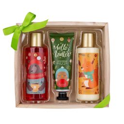 Accentra Badeset Hello Winter mit Duschgel, Bodylotion und Hand- & Nagelcreme