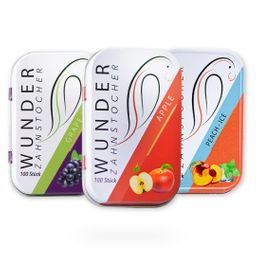 Wunder Zahnstocher - JUICY PACK - 300 Zahnstocher mit Geschmack