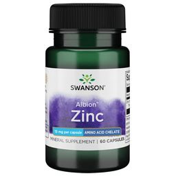 Swanson Albion Zinc Bisglycinat Chelat , 60 Kaps