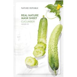 NATURE REPUBLIC Real Nature Cucumber Sheet Mask – Feuchtigkeitsspendende Tuchmaske