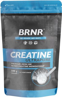 BRNR Creatin Monohydrat Pulver, 500 g Kreatin Pulver