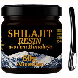 Shilajit Resin Mumijo Shilajit Harz | 60g | >72% Fulvinsäure & 12% Huminsäure | LABORGEPRÜFT