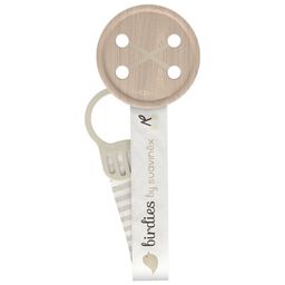 Suavinex Birdies Schnullerband-Schnullerkette 0 Monate und Mehr (Farbe : Beige)