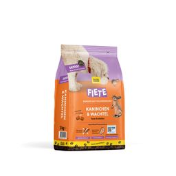 FIETE Senior Kaninchen & Wachtel - Getreidefreies Trockenfutter für Hunde
