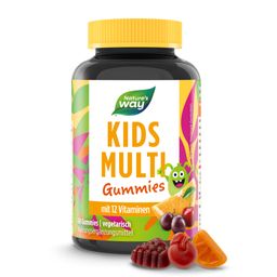 Kids Multi Gummies I Multivitamin für Kinder ab 4 Jahren I 14 Nährstoffe I Orangen-, Trauben-, Ki...