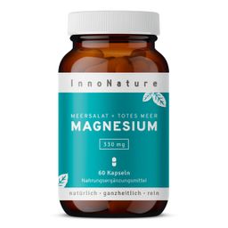 InnoNature Magnesium Kapseln | natürliches Magnesiumoxid aus dem Toten Meer | vegan