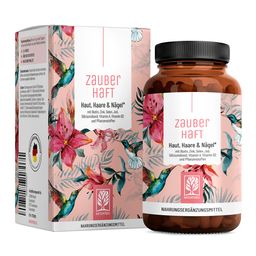 Biotin Silizium Komplex Haar Haut Nägel Vitamin 120 vegane Kapseln Zauberhaft NATURTREU®