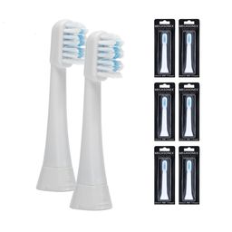 6x MEGASONEX MB2 medium-gezackt Bürstenköpfe