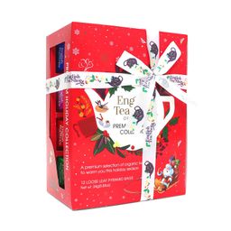 ETS - Tee Geschenk mit Schleife Winter Kollektion rot, bio