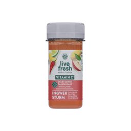 LiveFresh Ingwer Shot kaltgepresst mit Vitamin C - Ingwer Sturm