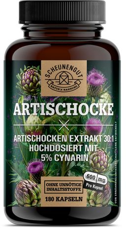 Scheunengut® Artischocken Extrakt 30:1 | Hochdosiert mit mindestens 30mg Bitterstoffen | 100% rein