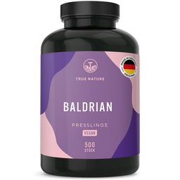 Baldrian hochdosiert 1000mg - Baldrian Tabletten Vegan - 250 Tage Vorrat - TRUE NATURE®