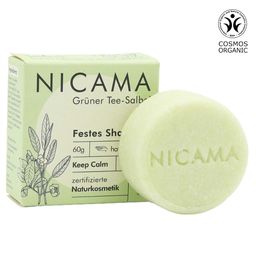 NICAMA Festes Shampoo Grüner Tee-Salbei