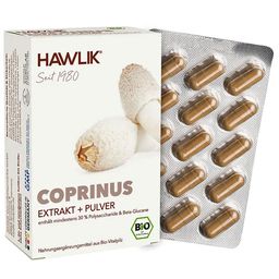 Hawlik Bio Coprinus Extrakt + Pulver Kapseln