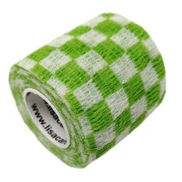 LisaCare selbstklebender Verband - Karo Grün - 5cm x 4,5cm