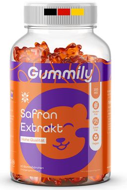 Gummily® Safran Extrakt Gummibärchen 200mg Schlaf, Stimmung, Fokus, PMS & Menopause