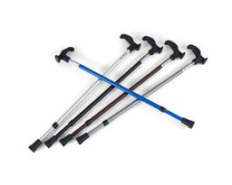 Ossenberg Gehstock mit anatom. Handgriff, links, grau