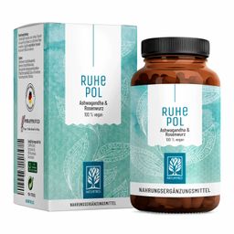 Ashwagandha Komplex 120 vegane Kapseln hochdosiert Rosenwurz Extrakt RUHEPOL NATURTREU®