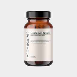 LIV Magnesium Komplex | 4-fach Formel mit Citrat, Glycinat, Malat & Taurat