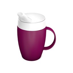 ORNAMIN Becher mit Trink-Trick (kleiner Henkel) mit Schnabelaufsatz mit großer Öffnung