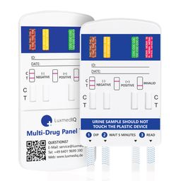 2x LuxmedIQ Drogenschnelltest für 8 Drogenarten - Urin Drogentest Multi 8 - Testkassette