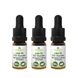 Cannalin - 3x CBD Öl für Hunde mit Lachsöl - 10%