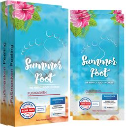 Summer Foot - Fußmaske für Frauen im Doppelpack