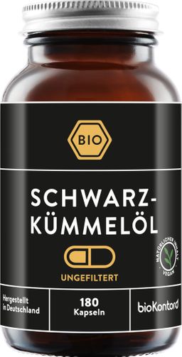 bioKontor Schwarzkümmelöl Kapseln, ungefiltert