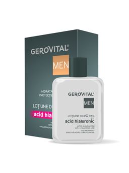 Gerovital Men After Shave Lotion mit Hyaluron, 100 ml