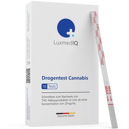 LuxmedIQ Drogenschnelltest für Cannabis THC - Urin Drogentest Haschisch Marihuana - Cutoff 20 ng/mL