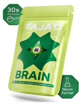 TAJATI Brain Booster L-theanin Pulver vegan - Natürliches Nootropikum