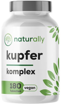 naturally Kupfer Komplex | 2 mg elementares Kupfer, hochdosiert