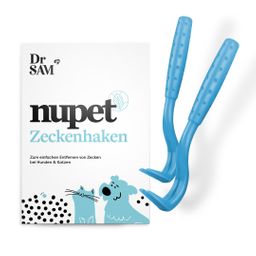 Dr. SAM Nupet das Zeckenhaken-Set - Zum einfachen Entfernen von Zecken bei Hunden und Katzen