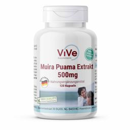 Vive Supplements | Muira Puama Extrakt 1500mg - Schluckfreundlich