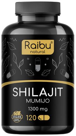 Shilajit Original Kapseln – aus dem Himalaya, 50% Fulvinsäure & 12% Huminsäure – RAIBU