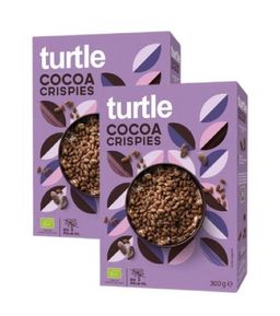 Turtle vegane Frühstücks Kakao Rice Crispies Vegan Duo